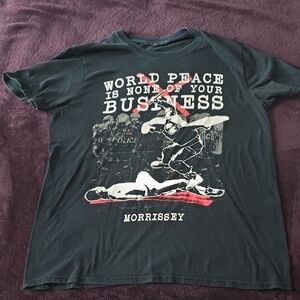 Morrissey World Peace Is None Of Your Business T-Shirt